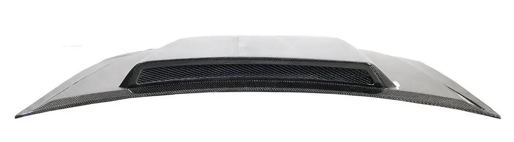 1999-2004 Ford Mustang 2 doors Cowl Induction Style Carbon Fiber Black Hood-6