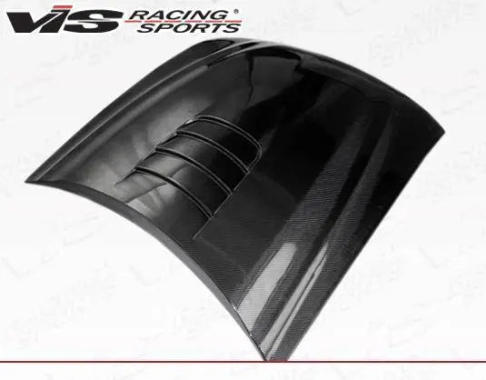 1999-2004 Ford Mustang 2 doors Cobra R 2000 Style Carbon Fiber Black Hood-3