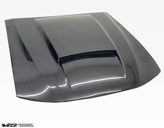 1999-2004 Ford Mustang 2 doors Stalker X Style Carbon Fiber Black Hood-1