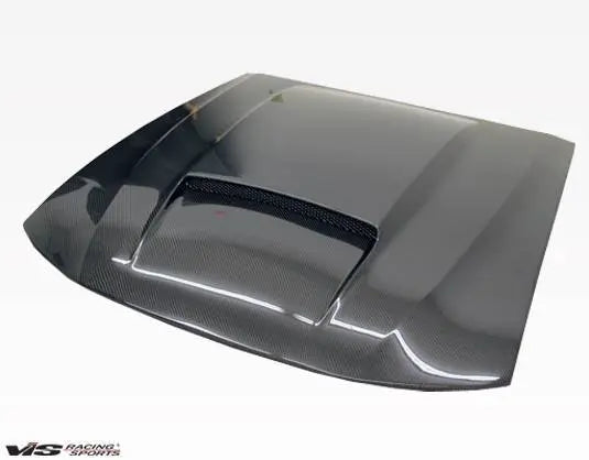 1999-2004 Ford Mustang 2 doors Stalker X Style Carbon Fiber Black Hood-3
