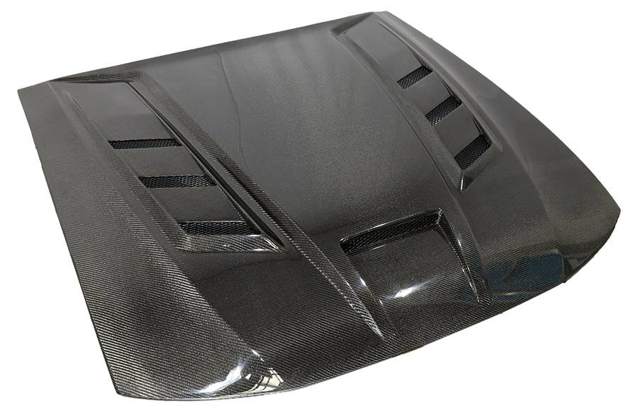 1999-2004 Ford Mustang 2 doors TERMINATOR Style Carbon Fiber Black Hood-1