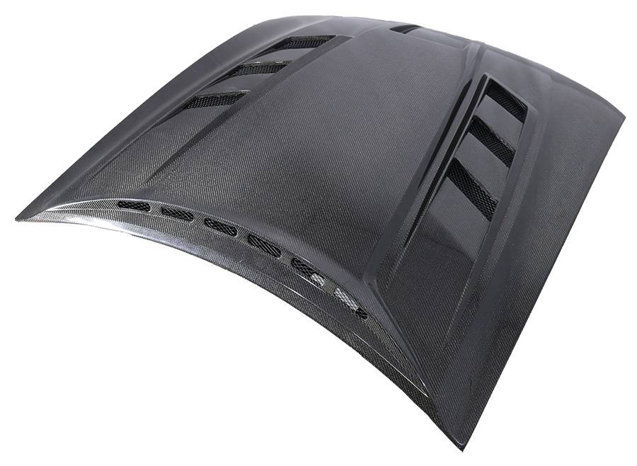 1999-2004 Ford Mustang 2 doors TERMINATOR Style Carbon Fiber Black Hood-3