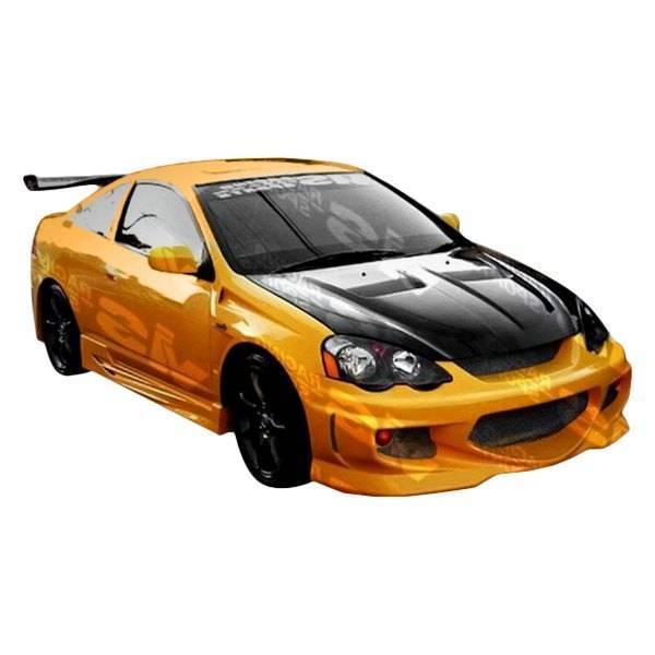 1999-2000 Honda Civic Hatchback 4 doors 2 doors GT BOMBER Style FRP Primer Front Bumper-1