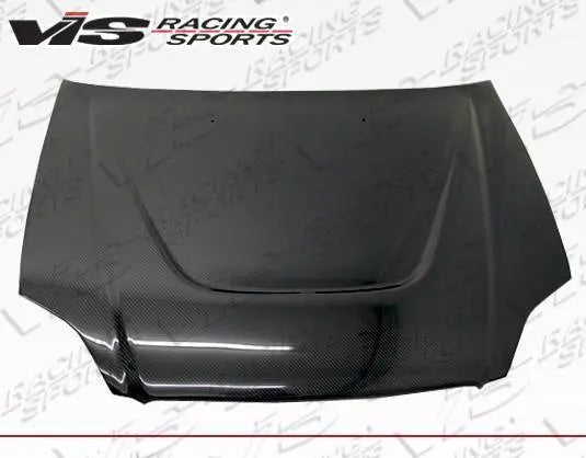 1999-2000 Honda Civic 2 doors 4 doors JS Style Carbon Fiber Black Hood-2