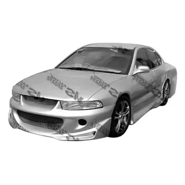 1999-2003 Mitsubishi Galant 4 doors Cyber 1 Style FRP Primer Side Skirts-1