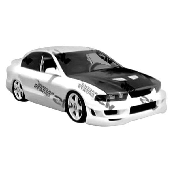 1999-2003 Mitsubishi Galant 4 doors CYBER 2 Style FRP Primer Front Bumper-1