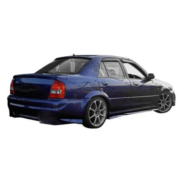 1999-2000 Mazda Protege 4 doors EVO 2 Style FRP Primer Side Skirts-1