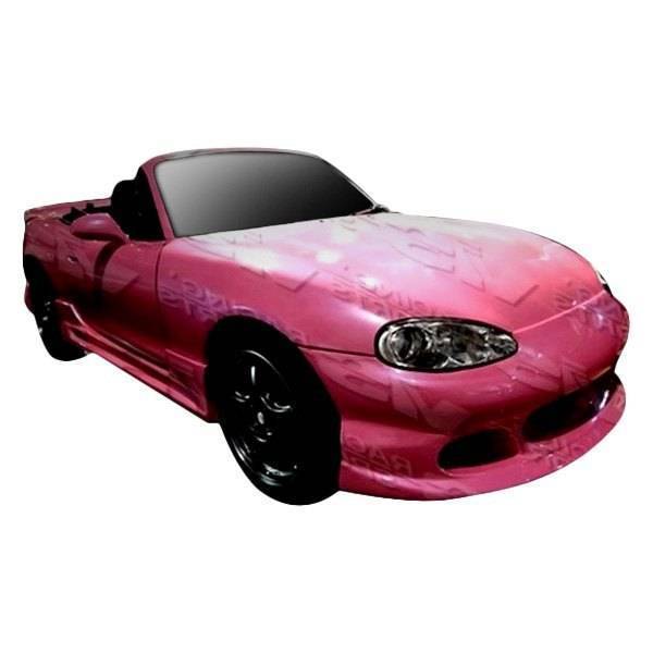 1999-2000 Mazda Miata 2 doors BALLISTIX Style FRP Primer Front Bumper-1