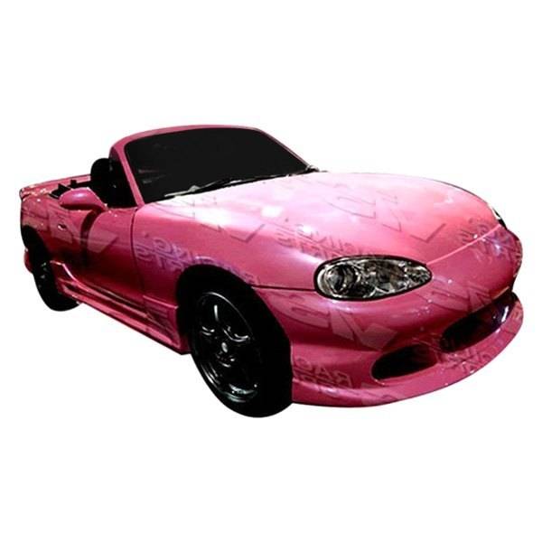 1999-2000 Mazda Miata 2 doors BALLISTIX Style FRP Primer Full Kit-1