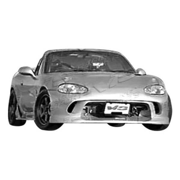 1999-2000 Mazda Miata 2 doors WIZDOM Style FRP Primer Front Bumper-1