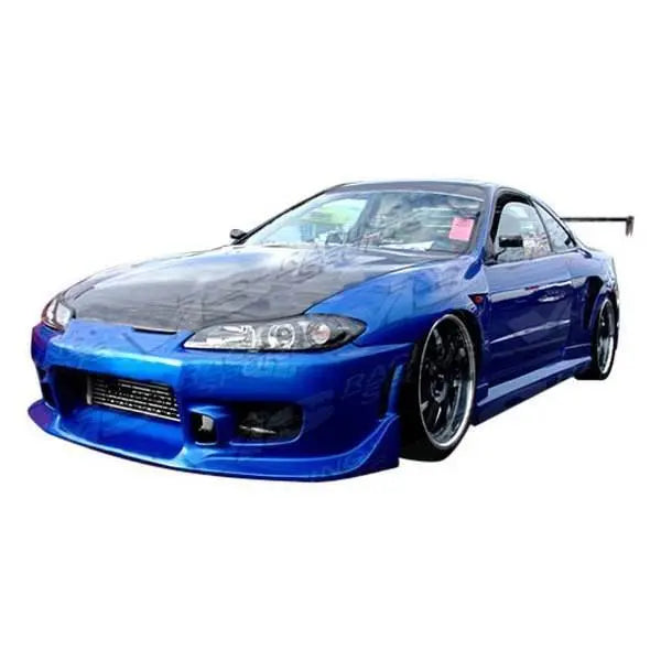 1999-2002 Nissan SILVA 2 doors OEM Style Carbon Fiber Black Hood-1