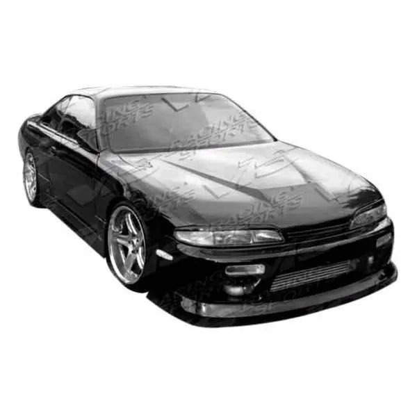 1999-2002 Nissan SILVA 2 doors INVADER Style Carbon Fiber Black Hood-1