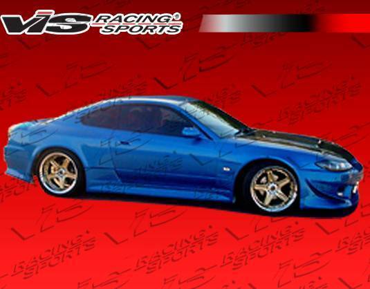1999-2002 Nissan S15 2 doors V Speed WB Style FRP Primer WideBody-3