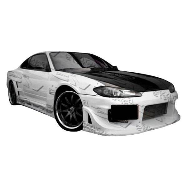 1999-2002 Nissan S15 2 doors Wave Style FRP Primer Front Bumper-1