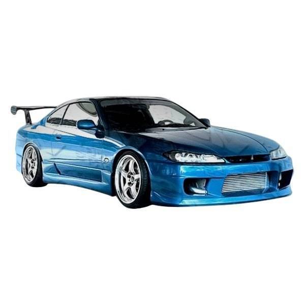 1999-2002 Nissan S15 2 doors WINGS Style FRP Primer Front Bumper-1