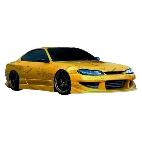1999-2002 Nissan S15 2 doors Werk 9 Style FRP Primer Front Bumper-1