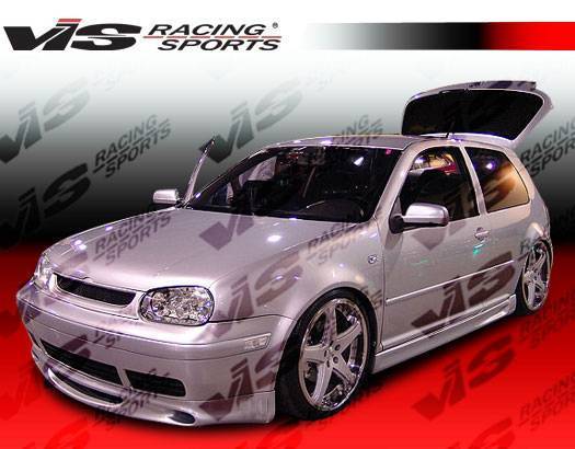 1999-2005 Volkswagen Golf Carbon Fiber Black Front Lip-1