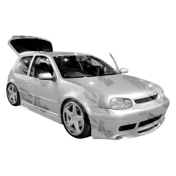 1999-2005 Volkswagen Golf 4 2 doors 4 doors A Tech Style FRP Primer Front Lip-1