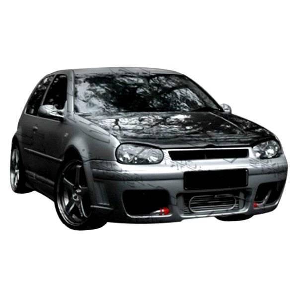 1999-2005 Volkswagen Golf 4 2 doors 4 doors R Tech Style FRP Primer Front Bumper-1