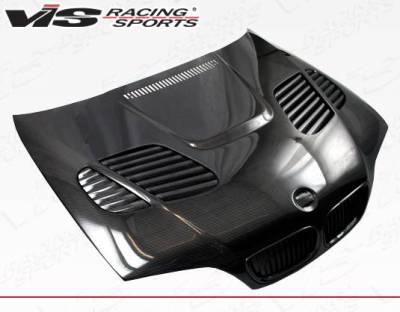 VIS Racing - Carbon Fiber Hood GTR Style for BMW 3 SERIES(E46) 4DR 02-05