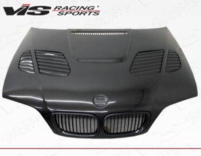 VIS Racing - Carbon Fiber Hood GTR Style for BMW 3 SERIES(E46) 4DR 99-01