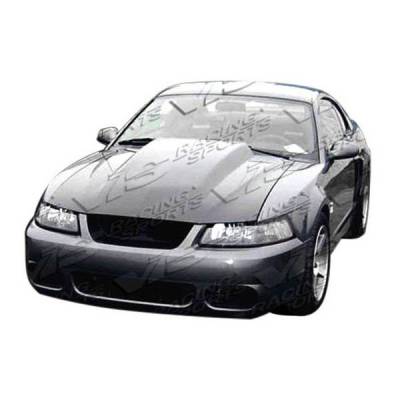 VIS Racing - Carbon Fiber Hood Cowl Induction Style for Ford MUSTANG 2DR 1999-2004