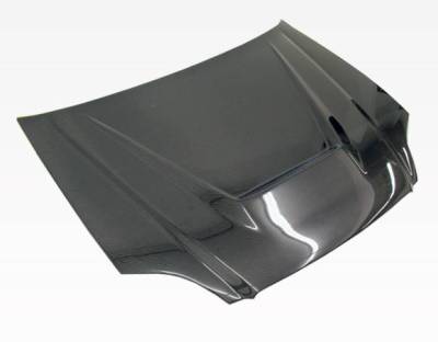 VIS Racing - Carbon Fiber Hood Invader Style for Honda Civic 2DR & 4DR 99-00