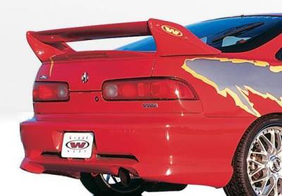 Wings West - 1998-2001 Acura Integra 2Dr W-Typ Rear Lip Polyurethane