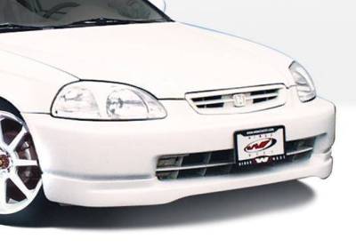 Wings West - 1996-1998 Honda Civic All Models Type R Front Lip Polyurethane