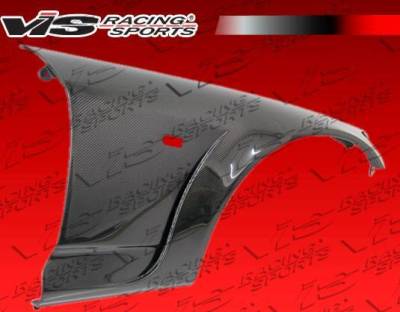 VIS Racing - 2000-2009 Honda S2000 2Dr Ami 30Mm Carbon Front Fenders With Extension