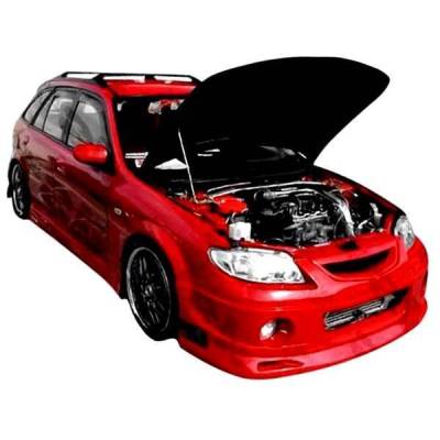 VIS Racing - 2001-2003 Mazda Protege 4Dr/5Dr Spike Front Bumper