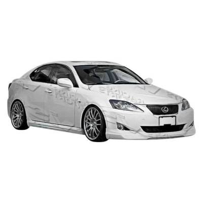 VIS Racing - 2006-2008 Lexus Is 250/350 4Dr Wings Front Lip