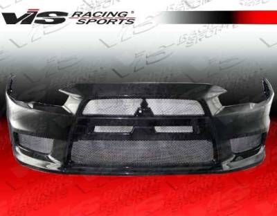 VIS Racing - 2008-2014 Mitsubishi Evo 10 Oem Style Carbon Fiber Front Bumper Cover