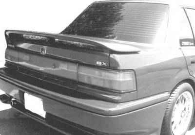 VIS Racing - 1988-1991 Honda Civic 4Dr Accord Style Wing With Light