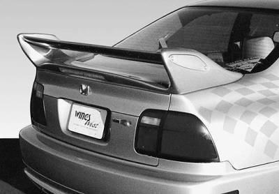 VIS Racing - 1994-1997 Honda Accord 2/4Dr Adj. Commando Style Wing With Light