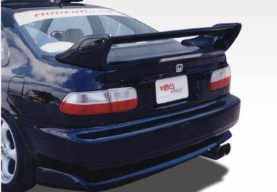VIS Racing - 1992-1995 Honda Civic Coupe Adj. Commando Style Wing With Light