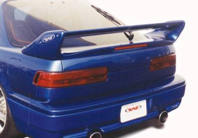 VIS Racing - 1990-1993 Acura Integra 2Dr Adj. Commando Style Wing With Light