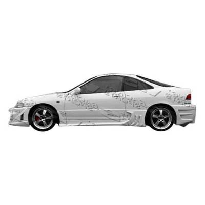 VIS Racing - 1994-2001 Acura Integra 2Dr Wave Side Skirts