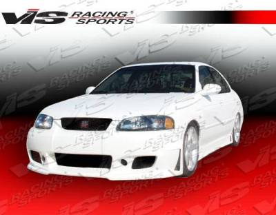 VIS Racing - 2000-2003 Nissan Sentra 4Dr Tsc 3 Side Skirts
