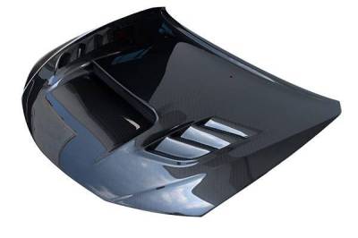 VIS Racing - Carbon Fiber Hood VS2 Style for Subaru WRX Hatchback & 4DR 08-14