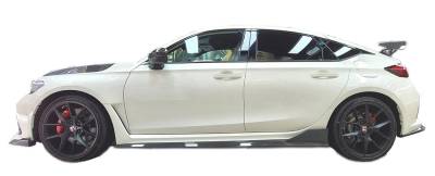 VIS Racing - Carbon Fiber Side Splitter RS Style For Honda Civic FL5 Type R 2023-2024