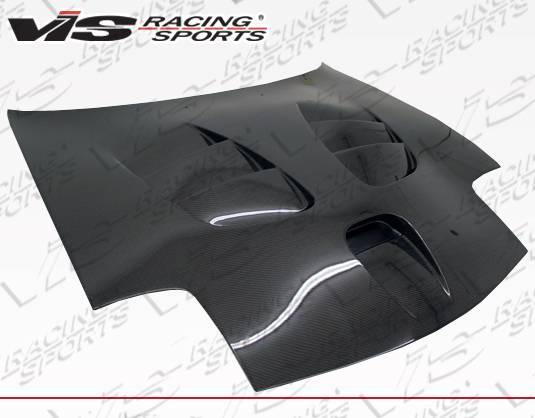 VIS Racing - Carbon Fiber Hood Fuzion Style for Mazda RX7 2DR 93-96