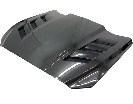 VIS Racing - Carbon Fiber Hood AMS Style for Ford MUSTANG 2DR 15-17