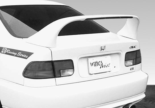 Wings West - 1996-2000 Honda Civic 2Dr Coupe Super Style Wing No Light