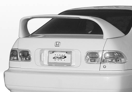 Wings West - 1992-1995 Honda Civic 4Dr Super Style Wing No Light