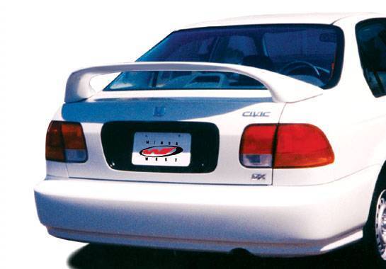 Wings West - 1996-2000 Honda Civic 4Dr 7 inches Mid Wing No Light