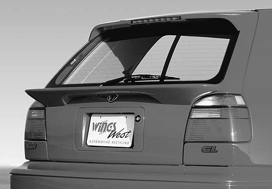 Wings West - 1993-1998 Volkswagen Golf Hatchback Custom Wing No Light