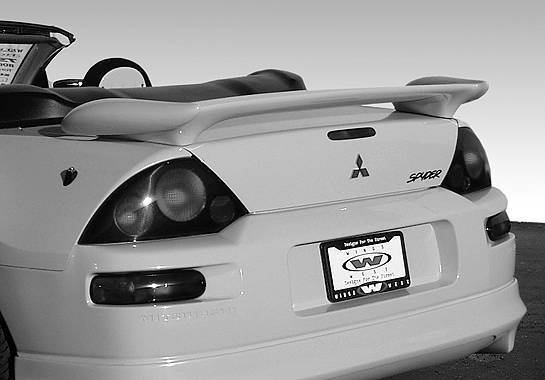 Wings West - 2000-2003 Mitsubishi Eclipse 2000 Bullet Series Rear Wing No Light