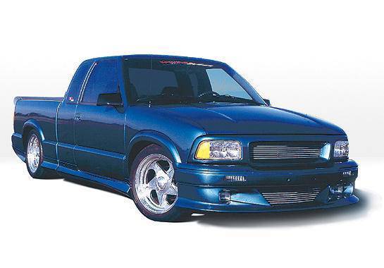 Wings West - 1994-1997 Chevrolet S 10 Extended Cab Custom Style Full Kit W/Oe Bumper