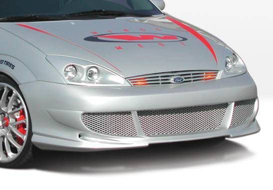 Wings West - 2000-2004 Ford Focus All Models Bigmouth Front Bumper Cover